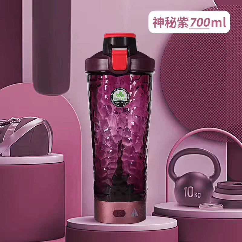 Portable Electric Protein Shaker Bottle 650ml – USB Rechargeable, Fully Automatic, BPA-Free, Smooth Mix