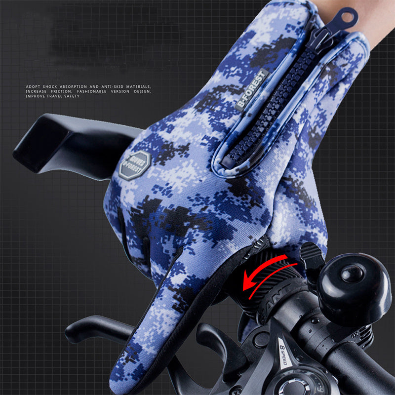 Waterproof Winter Gloves – Touchscreen Fleece Sports Gloves for Riding, Motorcycle, and Outdoor Activities