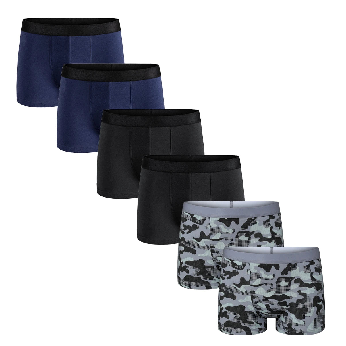 Men’s 6-Piece Cotton Boxer & Underwear Set – Premium Shorts for Home
