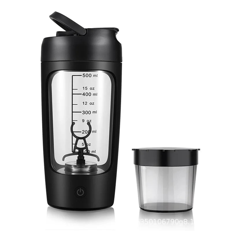 Portable Electric Protein Shaker Bottle 650ml – USB Rechargeable, Fully Automatic, BPA-Free, Smooth Mix