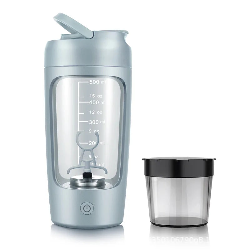 Portable Electric Protein Shaker Bottle 650ml – USB Rechargeable, Fully Automatic, BPA-Free, Smooth Mix