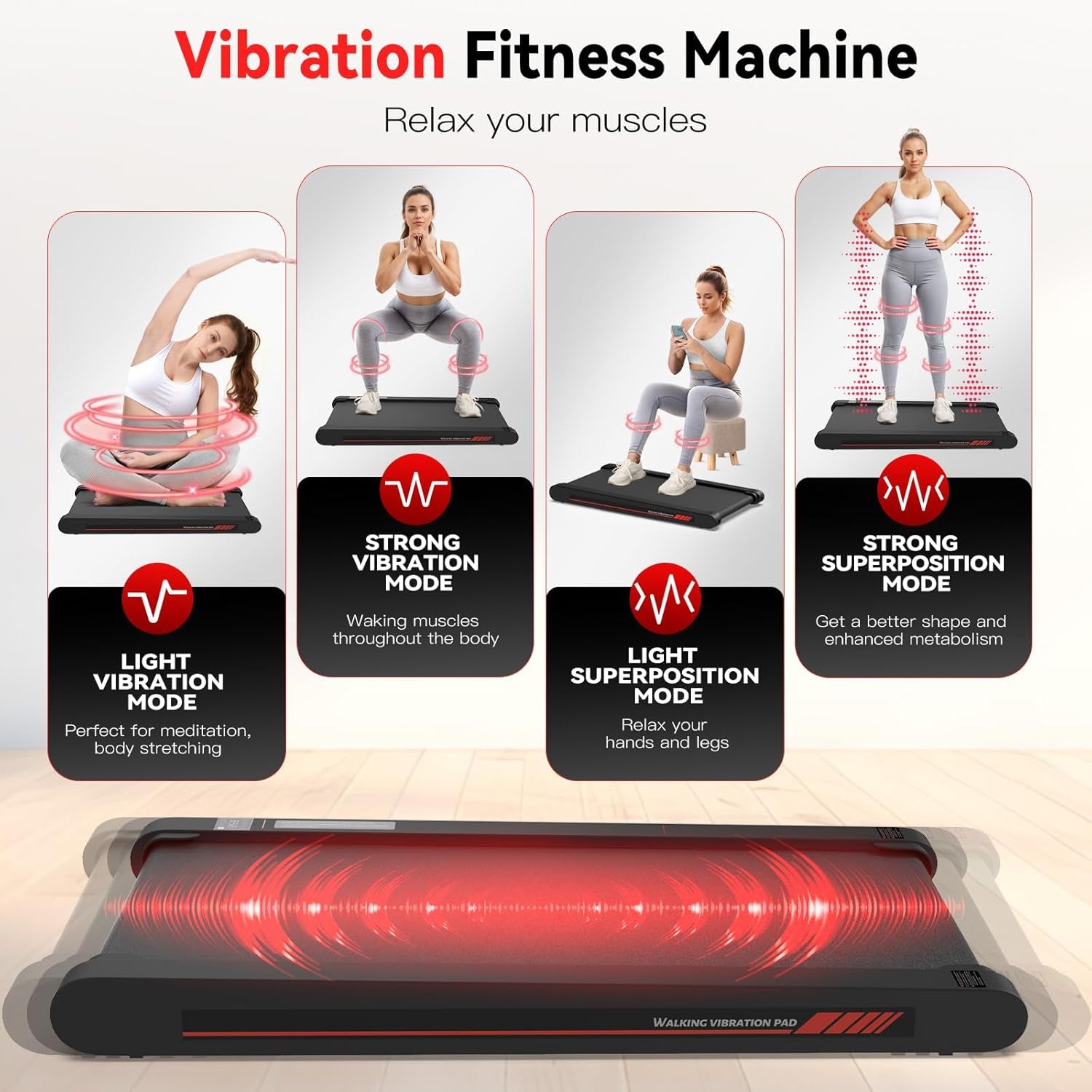 3-in-1 Under Desk Walking Treadmill – Portable Walking Pad with APP & Remote for Home and Office