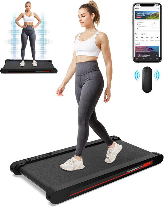 3-in-1 Under Desk Walking Treadmill – Portable Walking Pad with APP & Remote for Home and Office