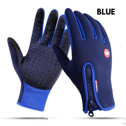 Waterproof Winter Gloves – Touchscreen Fleece Sports Gloves for Riding, Motorcycle, and Outdoor Activities