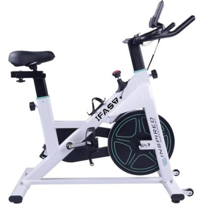 Indoor Stationary Spin Bike – Home Exercise Bike with LCD Monitor & Comfortable Seat for Cardio & Fitness Training