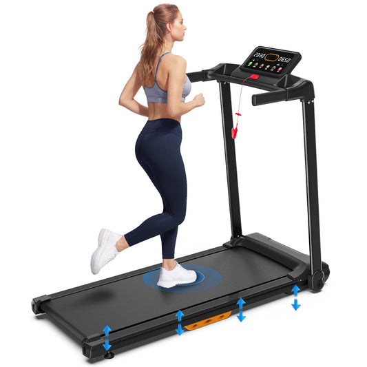 Portable Walking Treadmill – Compact Home & Office Running Machine with LED Display, 265 lb Capacity