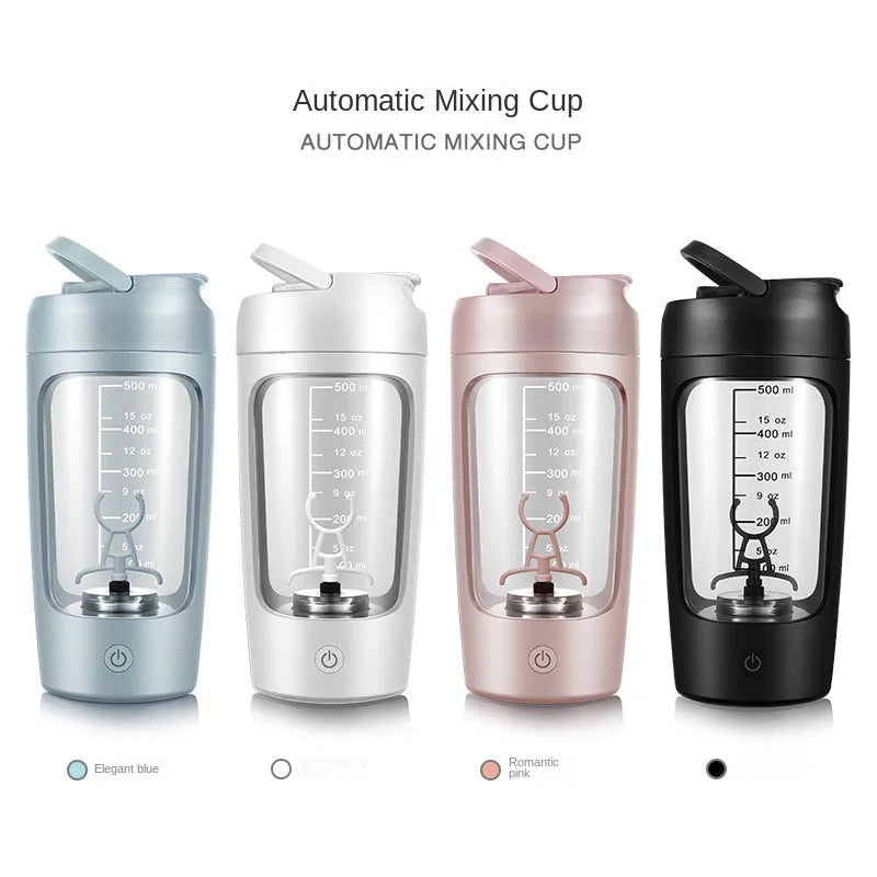 Portable Electric Protein Shaker Bottle 650ml – USB Rechargeable, Fully Automatic, BPA-Free, Smooth Mix