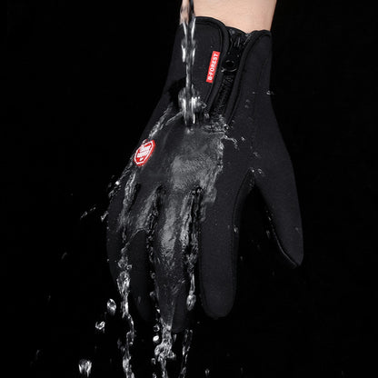 Waterproof Winter Gloves – Touchscreen Fleece Sports Gloves for Riding, Motorcycle, and Outdoor Activities