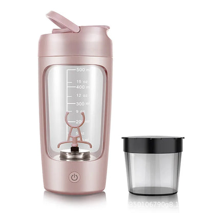 Portable Electric Protein Shaker Bottle 650ml – USB Rechargeable, Fully Automatic, BPA-Free, Smooth Mix