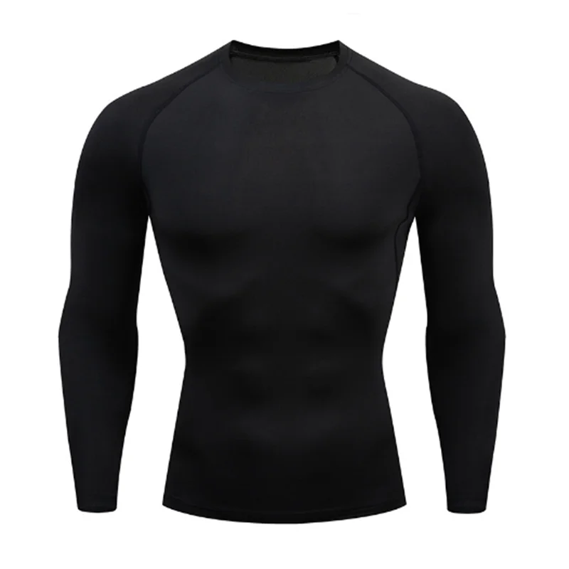 Men’s Long Sleeve Compression Top – Sports Base Layer for Basketball, Gym, Jogging & Fitness