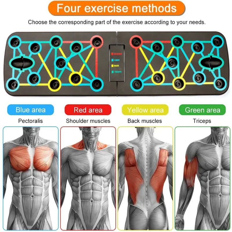 Multifunctional Push-Up Pole Set – Strength Training Tool for Full-Body Fitness at Home