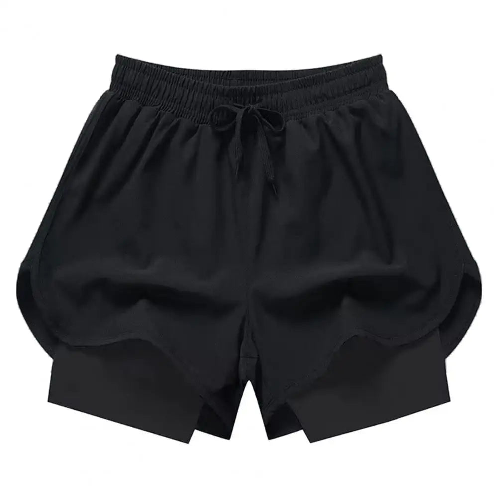 Men’s Double-Layer Fitness Shorts – 2-in-1 Quick-Dry Training & Jogging Pants