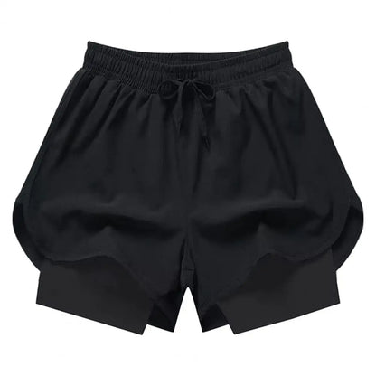 Men’s Double-Layer Fitness Shorts – 2-in-1 Quick-Dry Training & Jogging Pants