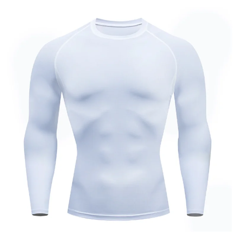 Men’s Long Sleeve Compression Top – Sports Base Layer for Basketball, Gym, Jogging & Fitness
