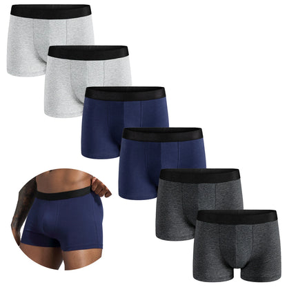 Men’s 6-Piece Cotton Boxer & Underwear Set – Premium Shorts for Home