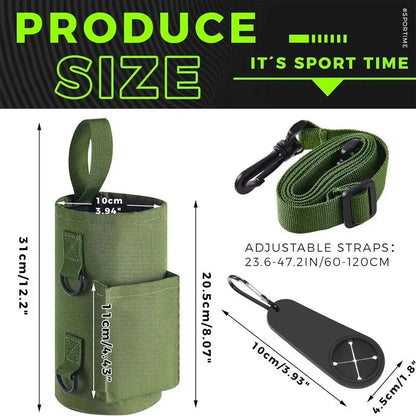 Magnetic Sling Bag for Gym Water Bottles - Non-Slip Portable Carrier for Fitness Accessories