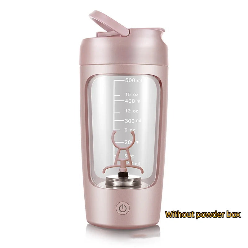 Portable Electric Protein Shaker Bottle 650ml – USB Rechargeable, Fully Automatic, BPA-Free, Smooth Mix
