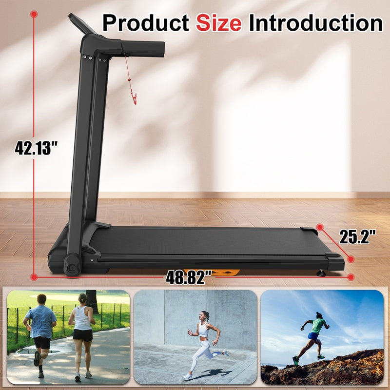 Portable Walking Treadmill – Compact Home & Office Running Machine with LED Display, 265 lb Capacity