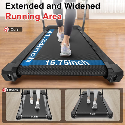 Portable Walking Treadmill – Compact Home & Office Running Machine with LED Display, 265 lb Capacity
