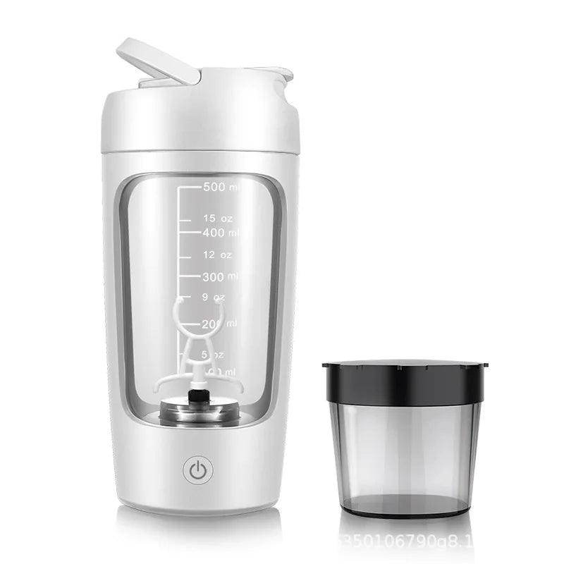 Portable Electric Protein Shaker Bottle 650ml – USB Rechargeable, Fully Automatic, BPA-Free, Smooth Mix