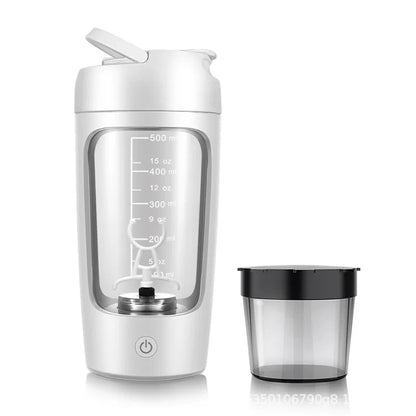 Portable Electric Protein Shaker Bottle 650ml – USB Rechargeable, Fully Automatic, BPA-Free, Smooth Mix