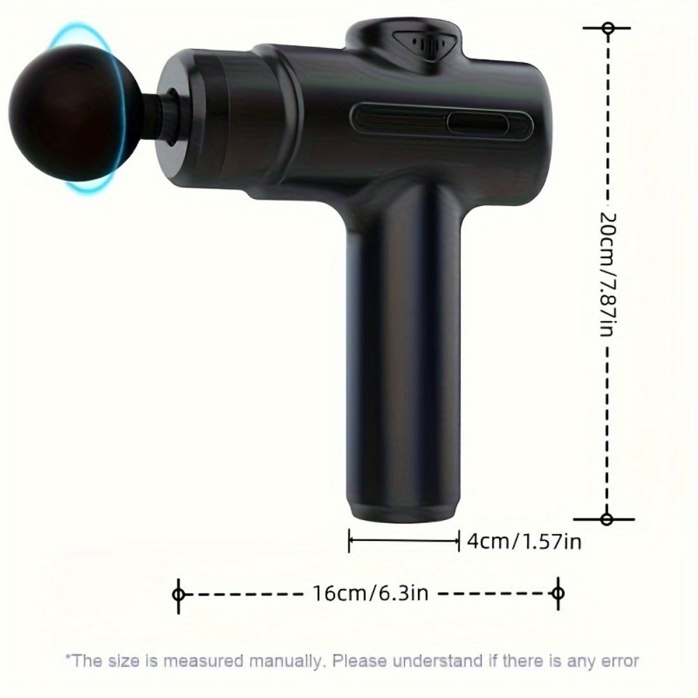 Deep Tissue Massage Gun – Handheld Percussion Massager with 8 Heads for Muscle Recovery & Pain Relief